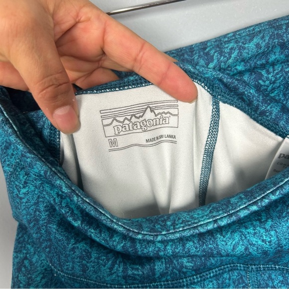 Patagonia cammon thread partnership capri leggings size M turquoise - Picture 8 of 11